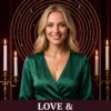 Love and Relationships Tarot Reading — Celestial Cover | Meriem Chrrouhi Love and Relationships personalized tarot reading cover with a celestial design.