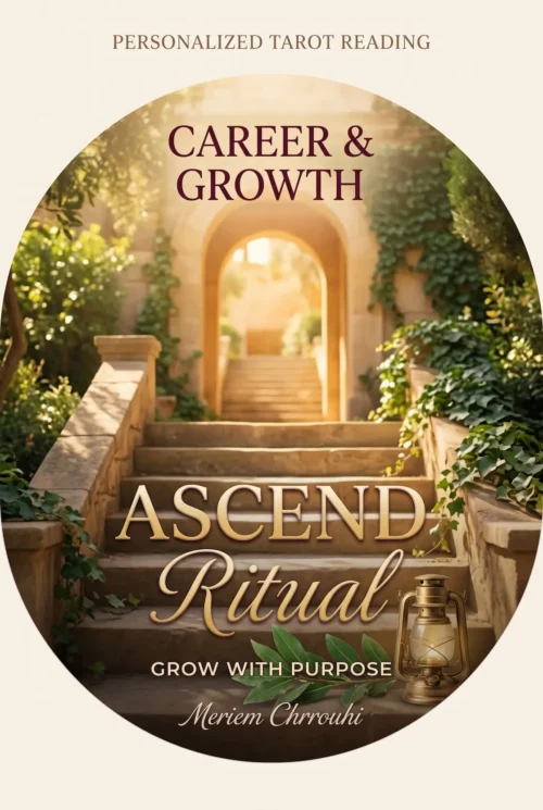 Career Growth Intention Ritual | Meriem Chrrouhi Career Growth Intention Ritual cover showing stone steps leading to a sunlit garden archway.