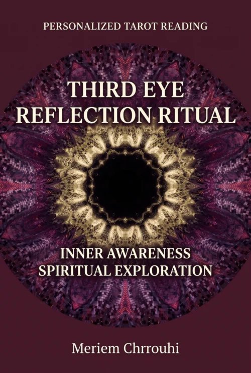 Third Eye Reflection Ritual — circular plum and antique-gold design for inner awareness — Meriem Chrrouhi