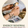 Energy Renewal and Fresh Start Ritual | Meriem Chrrouhi Energy Renewal and Fresh Start Ritual — close-up hands lighting a tied herb bundle over a softly blurred spiritual tabletop