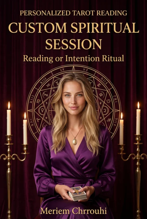 Custom Spiritual Session — Portrait Cover | Meriem Chrrouhi Custom Spiritual Session: reading or intention ritual with Meriem Chrrouhi.