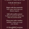 Your Details | Personalized Tarot Reading Your session details: name, birth date, request and order number; photo optional