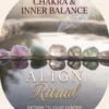 Chakra Reflection Ritual | Meriem Chrrouhi Chakra Reflection Ritual cover with colored stones reflected in still water beneath soft mist.