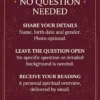 Blind Psychic Reading — Intake and Email Delivery | Meriem Chrrouhi Blind reading details: no question needed, optional photo and delivery by email.