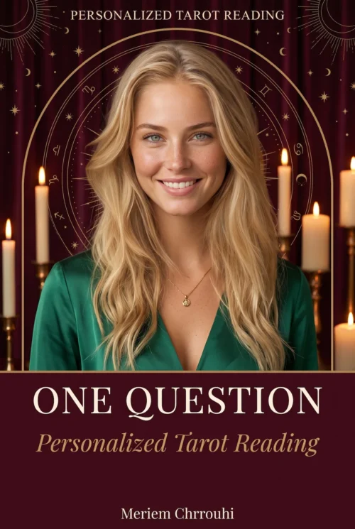 One Question Tarot Reading | Meriem Chrrouhi One Question personalized tarot reading cover by Meriem Chrrouhi.