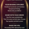 Deep Love Reading — Feelings and Relationship Guide Deep Love Reading guide covering emotional investment, unexpressed feelings and relationship possibilities in a gold arch.