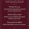 Personalized Spiritual Reading — Written Report by Email | PuraTarot Your personal report: a written spiritual interpretation delivered by email