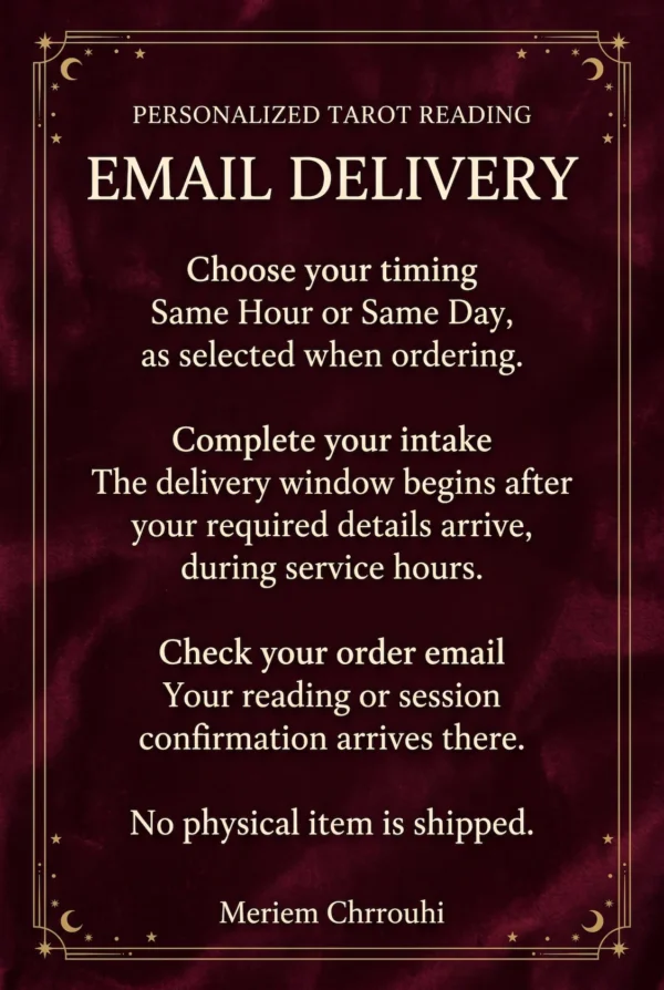 Email delivery: Same Hour or Same Day after complete intake, during service hours