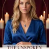 The Unspoken Connection intuitive tarot reading cover with a blonde woman in blue satin and candlelight.