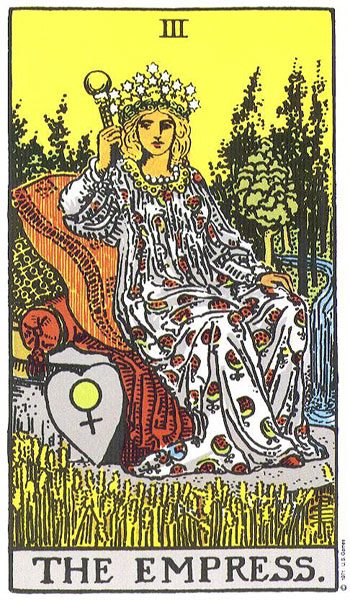 The Empress tarot card meaning, Rider-Waite-Smith deck