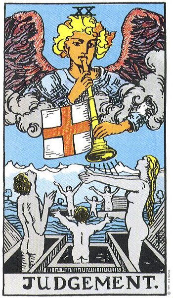 Judgement tarot card meaning, Rider-Waite-Smith deck