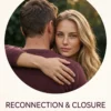 Reconnection and Closure Reflection Ritual | Meriem Chrrouhi Reconnection and Closure Reflection Ritual — a blonde woman in a warm embrace, with the man turned away against a softly lit outdoor background