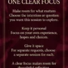 One clear focus: choose a personal question or intention for your session