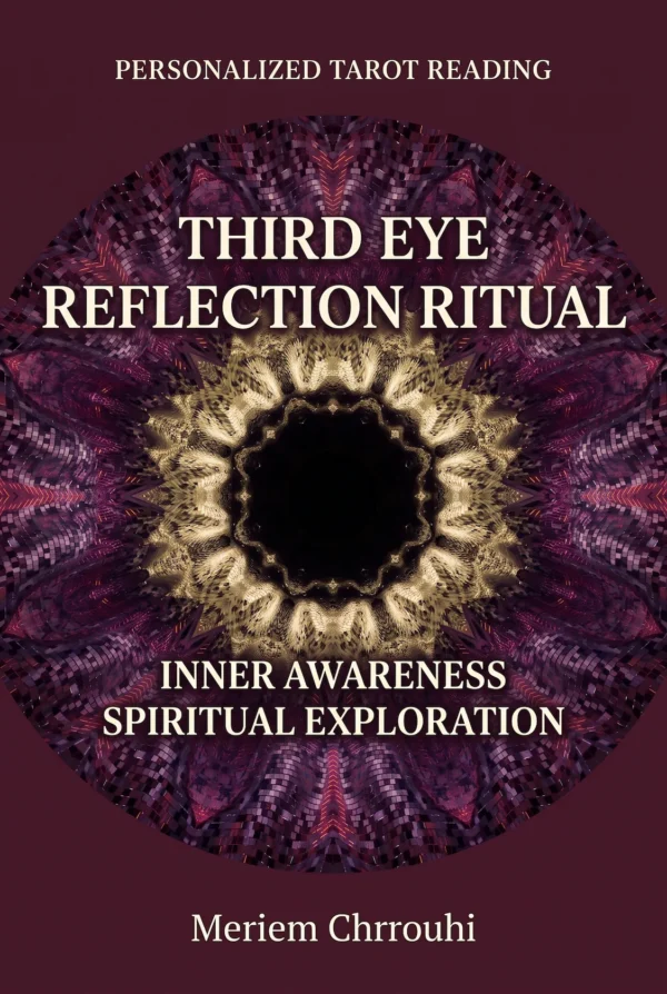 Third Eye Reflection Ritual — circular plum and antique-gold design for inner awareness — Meriem Chrrouhi