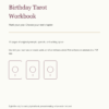 birthday tarot workbook actual cover birthday tarot workbook actual cover