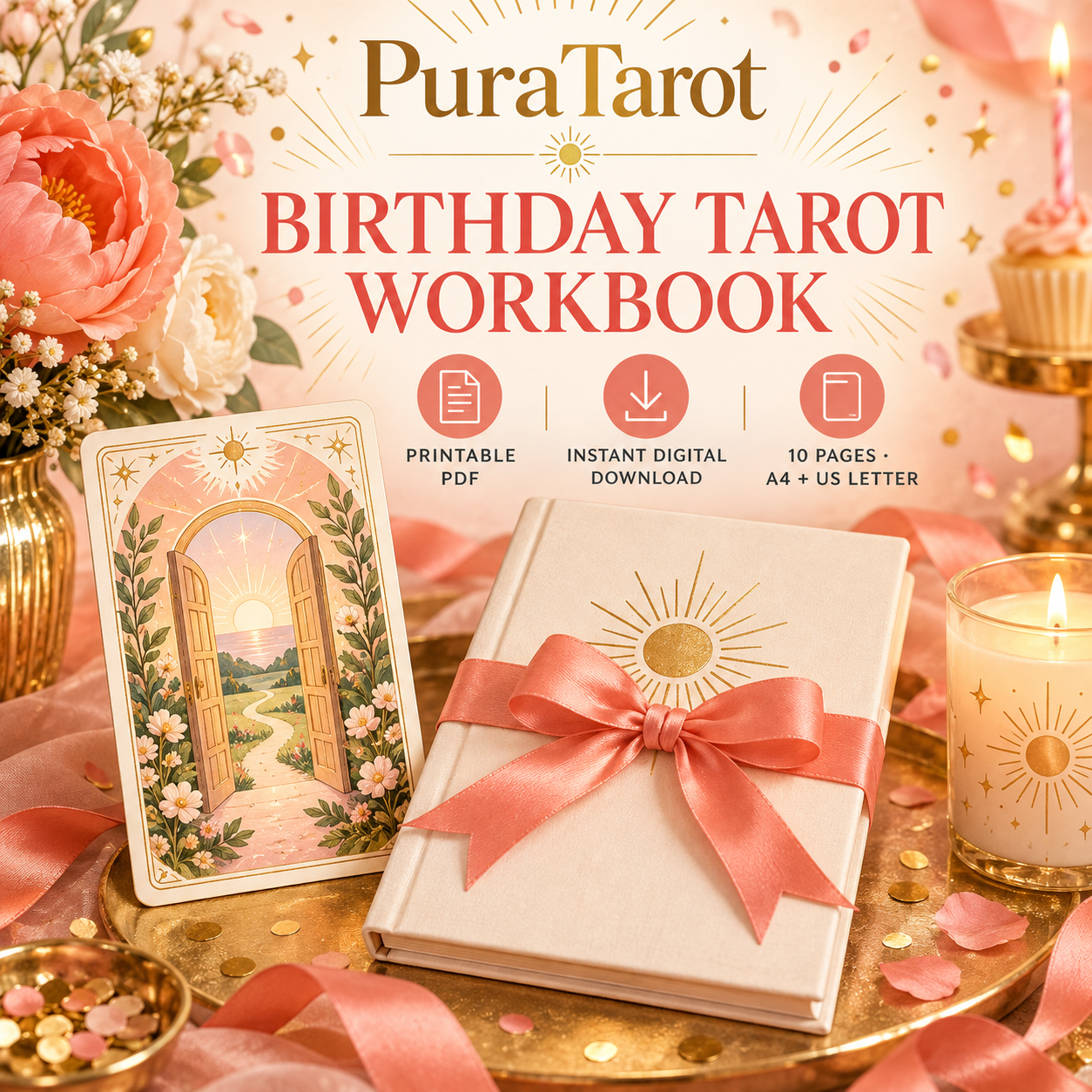 birthday tarot workbook colourful main