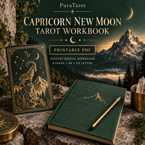 capricorn new moon tarot workbook colourful main