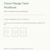 Career Change Tarot Workbook - actual cover Actual cover of the 14-page Career Change Tarot Workbook PDF