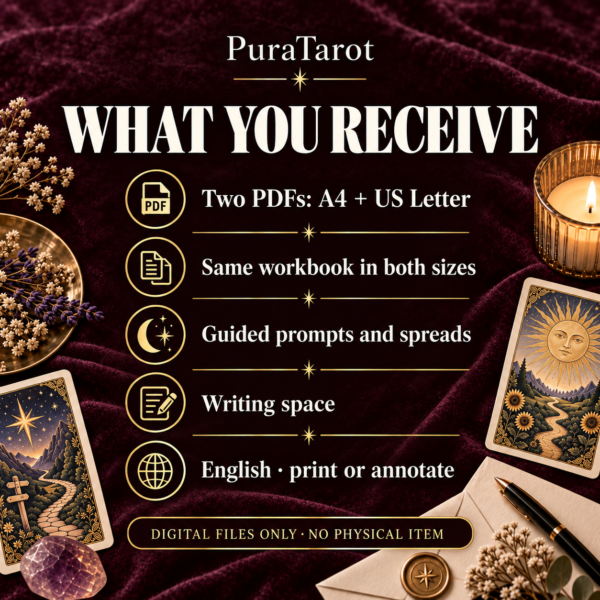 puratarot workbook what you receive puratarot workbook what you receive