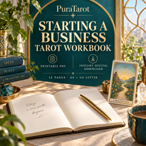 starting business tarot workbook colourful main