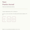 tarot practice journal actual cover tarot practice journal actual cover