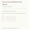 three card full moon tarot spread actual cover three card full moon tarot spread actual cover